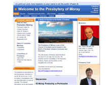 Tablet Screenshot of moraypresbytery.org.uk